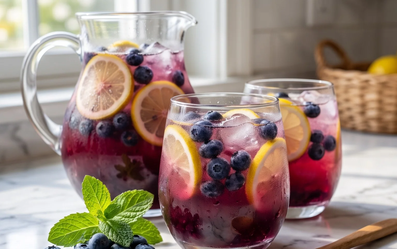 Blaubeer-Zitronen-Limonade: Erfrischendes Rezept entdecken!