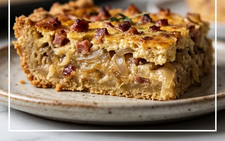 Omas Zwiebelkuchen vom Blech