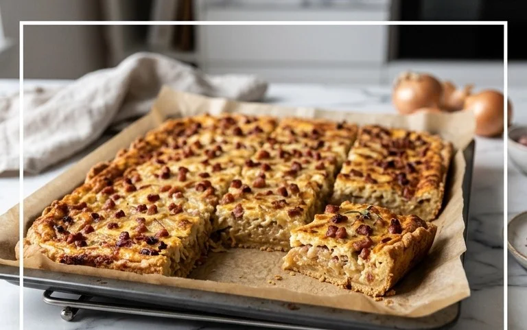 Omas Zwiebelkuchen vom Blech: Saftig & Herzhaft