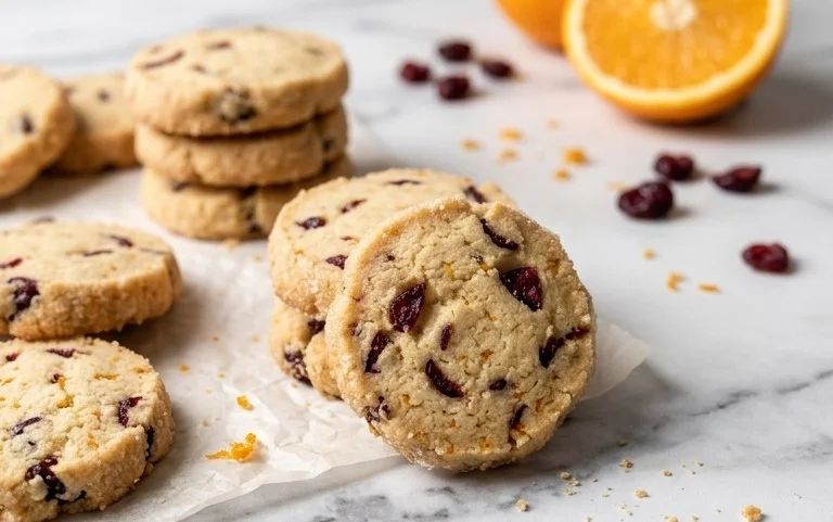 Cranberry Orange Shortbread Kekse: Einfach & Festlich