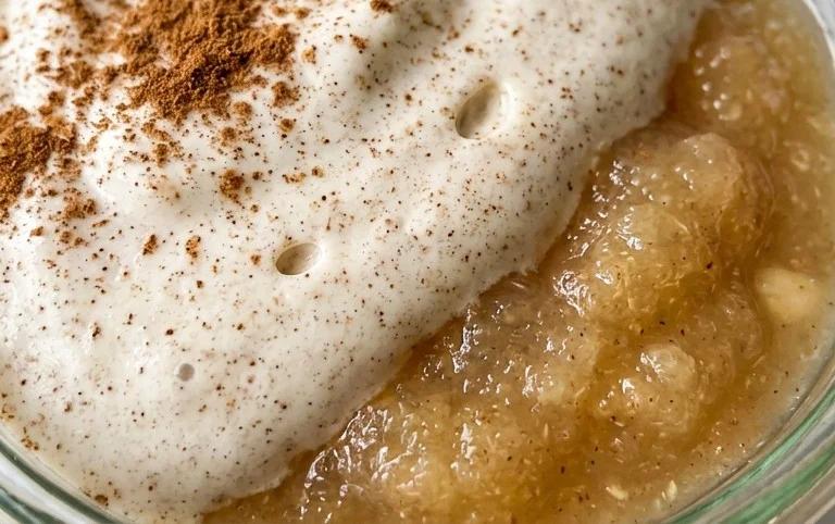 Zimtcreme mit Apfelmus – super schnell und einfach