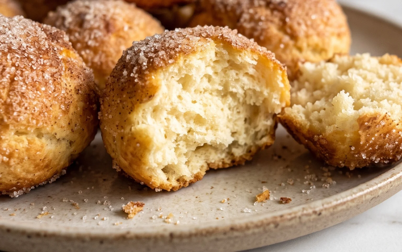 Quarkbällchen aus dem Backofen